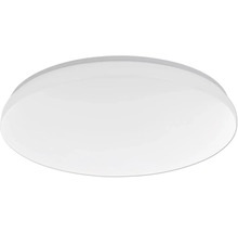 Kulaté LED stropní svítidlo v bílé barvě s plochým designem.