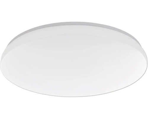 Kulaté LED stropní svítidlo v bílé barvě s plochým designem.