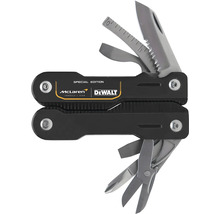 Multitool speciální edice s vyklápěcím nožem, nůžkami, pravítkem a šroubovákem. McLaren Logo a DeWalt Logo.