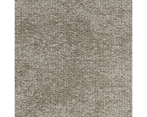 Béžový koberec s krátkým vlasem a strukturovaným povrchem.