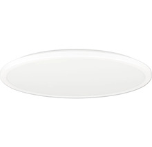 Ploché kulaté stropní LED svítidlo v bílé barvě.