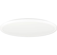 Ploché, kulaté LED stropní svítidlo v bílé barvě.