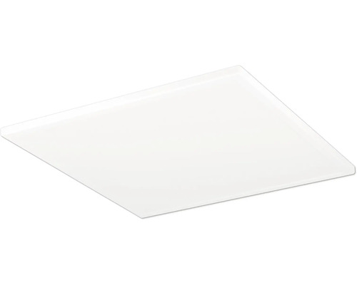 Čtvercový LED panel v bílé barvě pro montáž na strop.