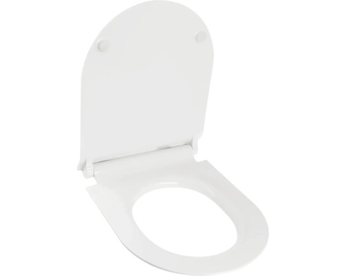 WC sedátko s víkem, oválný tvar, bílé.