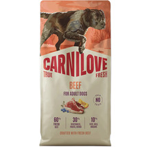 Carnilove True Fresh hovězí granule pro dospělé psy, bez obilovin, s obsahem 60 procent čerstvého hovězího masa.
