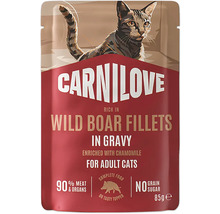 Carnilove kapsička pro kočky s filety z divočáka v omáčce pro dospělé kočky 85 gramů