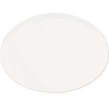 Bílé oválné stropní nebo nástěnné svítidlo.