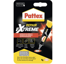 Pattex Repair Extreme lepidlo gel, 8 gramů, pružné, voděodolné, odolné teplotám od minus 40 do plus 120 stupňů Celsia.