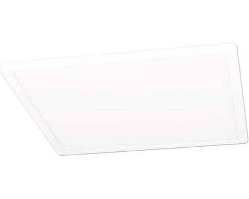 Čtvercový bílý LED panel pro montáž na strop nebo na stěnu.