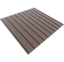 Trapézový ocelový plech v hnědé barvě pro střešní a stěnové krytiny