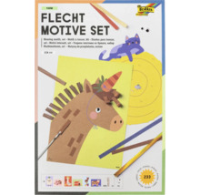 Sada proplétacích motivů Folia Farm s 233 díly pro děti. Obsahuje papírové motivy, proplétací proužky a pohyblivé oči ve formátu DIN A4.
