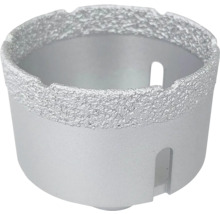 Diamantová děrovka na dlaždice a kámen se strukturovanou řeznou hranou a bočními otvory.