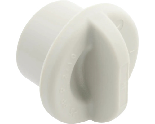 HT hrdlová zátka z šedého plastu pro odpadní potrubí.