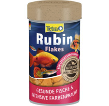 Krmivo pro akvarijní ryby Tetra Rubin Flakes v dóze s víčkem. Přírodní složky pro zdravé ryby a intenzivní barvy.
