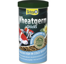 Krmivo Tetra Pond Wheatgerm Sticks pro ryby v jezírku pro chladné období při teplotě vody pod 10 stupňů s přírodními složkami.