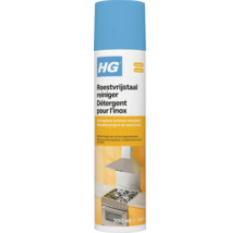 HG Čistič nerezových ploch, 300 mililitrů ve spreji, pro výsledek beze šmouh v kuchyni, účinný proti mastnotě a otiskům prstů.