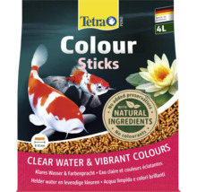 Tetra Pond Colour Sticks, krmivo pro rybniční ryby pro intenzivní barvy a čistou vodu, 4 litry, 8 až 12 milimetrů, bez konzervačních látek, Tetra Logo.