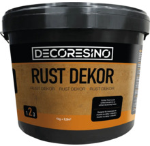 DECORESINO Rust Dekor, 1 kilogram kbelík pro vnitřní stěny se vzhledem skutečné rzi.