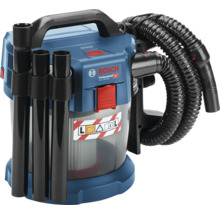 Akumulátorový vysavač pro mokré i suché sání Bosch Professional GAS 18 Volt-10 litrů, třída prachu L, s průhlednou nádobou. Logo Bosch.