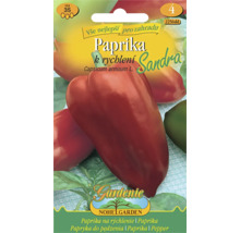 Sáček se semeny papriky k rychlení odrůdy Sandra, Nohelgarden Logo.