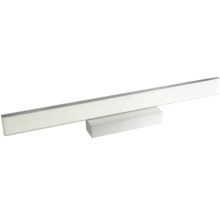 Podlouhlé nástěnné svítidlo LED do koupelny z kovu a plastu.