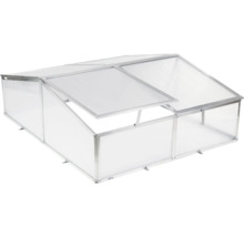 Hliníkové pařeniště s dutinkovými deskami, jedno víko otevřené.