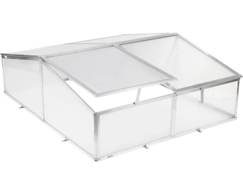 Hliníkové pařeniště s dutinkovými deskami, jedno víko otevřené.