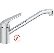 Nízkotlaká dřezová páková baterie s dlouhým otočným ramínkem v chromu