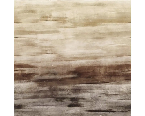 Vliesová tapeta s horizontální malířskou strukturou v béžové a hnědé barvě.