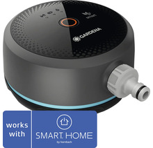 Gardena smart Water Control pro řízení zavlažování na zahradě s logem Gardena a logem Smart Home by Hornbach.