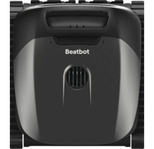 Bazénový vysavač Beatbot, pohled shora s pásovým pohonem a držadlem.