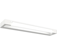 Moderní lineární LED svítidlo v bílé barvě, obdélníkový design na stěnu nebo strop.