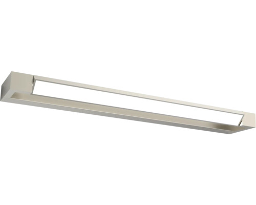 Štíhlé nástěnné LED svítidlo z kovu v obdélníkovém designu.
