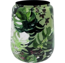 Váza s motivem tropických listů a rostliny Monstera.