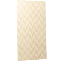 Tapeta s geometrickým vzorem rybí kosti v béžové barvě, design chevron pro výzdobu stěn.