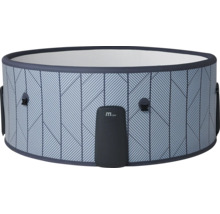 Nafukovací vířivka MSpa kulatá s geometrickým vzorem a integrovanou řídicí jednotkou