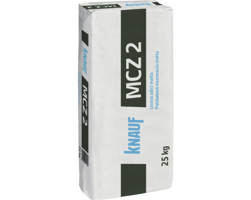 Lícová zdicí malta Knauf MCZ 2 pro pohledové zdivo 25 kilogramů
