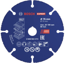 Diamantový řezný kotouč Bosch Expert Multi Material o průměru 76 milimetrů a vrtání 10 milimetrů pro multifunkční nářadí