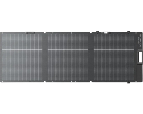 Přenosný solární panel EcoFlow sestávající ze tří skládacích částí pro mobilní napájení.