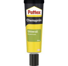 Kontaktní lepidlo Pattex Chemoprén Univerzál pro pevné spoje v 50 mililitrové tubě.