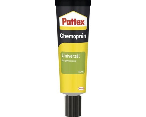 Kontaktní lepidlo Pattex Chemoprén Univerzál pro pevné spoje v 50 mililitrové tubě.