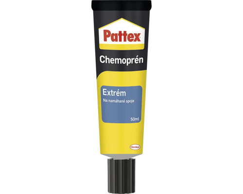 Kontaktní lepidlo Pattex Chemoprén Extrém v tubě o objemu 50 mililitrů, Henkel Logo.