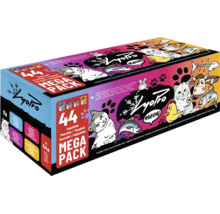Krmivo pro kočky Lyopro meow Mega Pack se 44 kapsičkami.