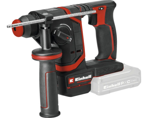 Aku vrtací kladivo Einhell Professional s přídavnou rukojetí a hloubkovým dorazem.