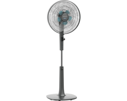 Stojanový ventilátor Rohnson Silent Breezer s pěti lopatkami, digitálním displejem a kulatou základnou.