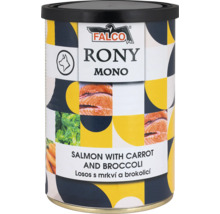 Falco Rony Mono konzerva pro psy losos s mrkví a brokolicí