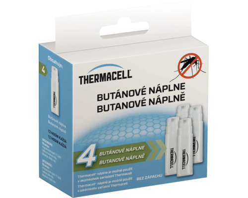 Thermacell butanové náplně balení 4 kusy pro odpuzovače komárů.