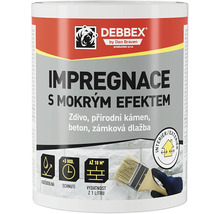 DEBBEX Impregnace s mokrým efektem pro zdivo, přírodní kámen, beton a zámkovou dlažbu. Interiér i exteriér. Voděodolná, doba schnutí tři hodiny.