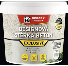 Designová stěrka DEBBEX Beton Exclusive plastový kbelík, pro dekorativní povrchy s imitací betonu.