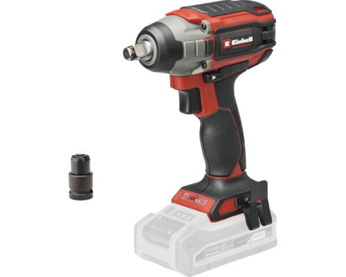 Akumulátorový rázový utahovák Einhell Professional s bezkartáčovým motorem, sponou na opasek a adaptérem na bity, systém 18 Volt Power X-Change.